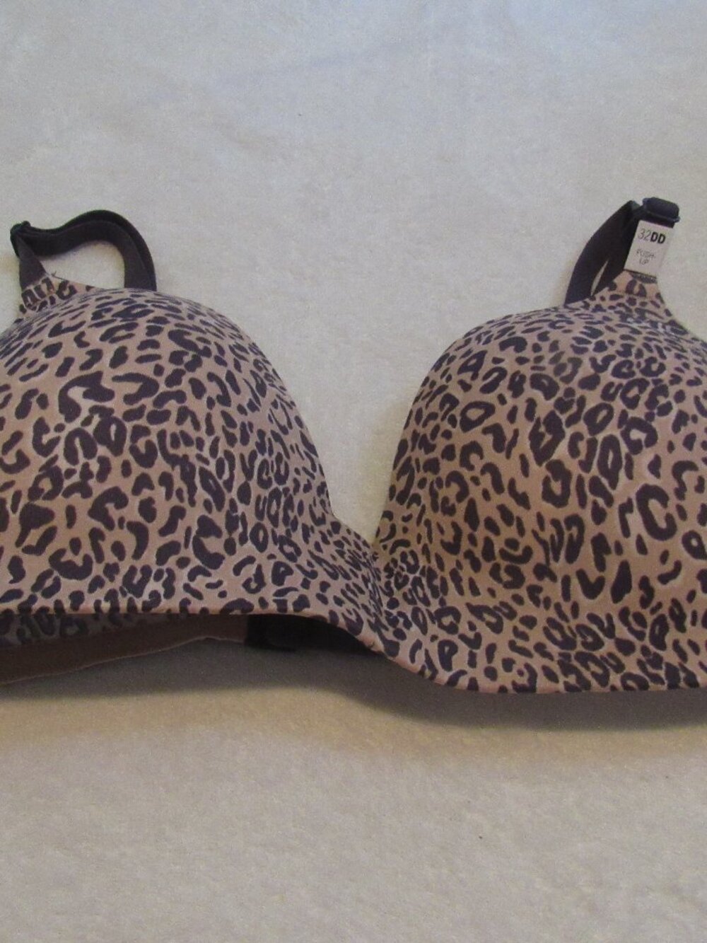 Victoria's Secret PINK Animal Print Wireless Push Up Bra  32DD